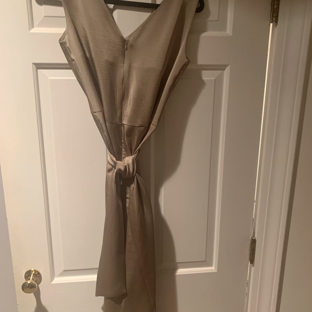 CAARA cocktail dress. Color matte gold. Size S.